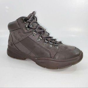 BP. X Claudia Sulewski Caveat Hiking High Top Sneaker Grey Faux Suede 6.5
